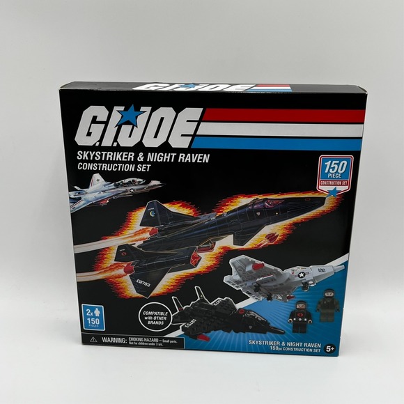 Hasbro Other - G.I. JOE SKYSTRIKER & NIGHT RAVEN CONSTRUCTION SET 150 PC NIB 2020 HASBRO